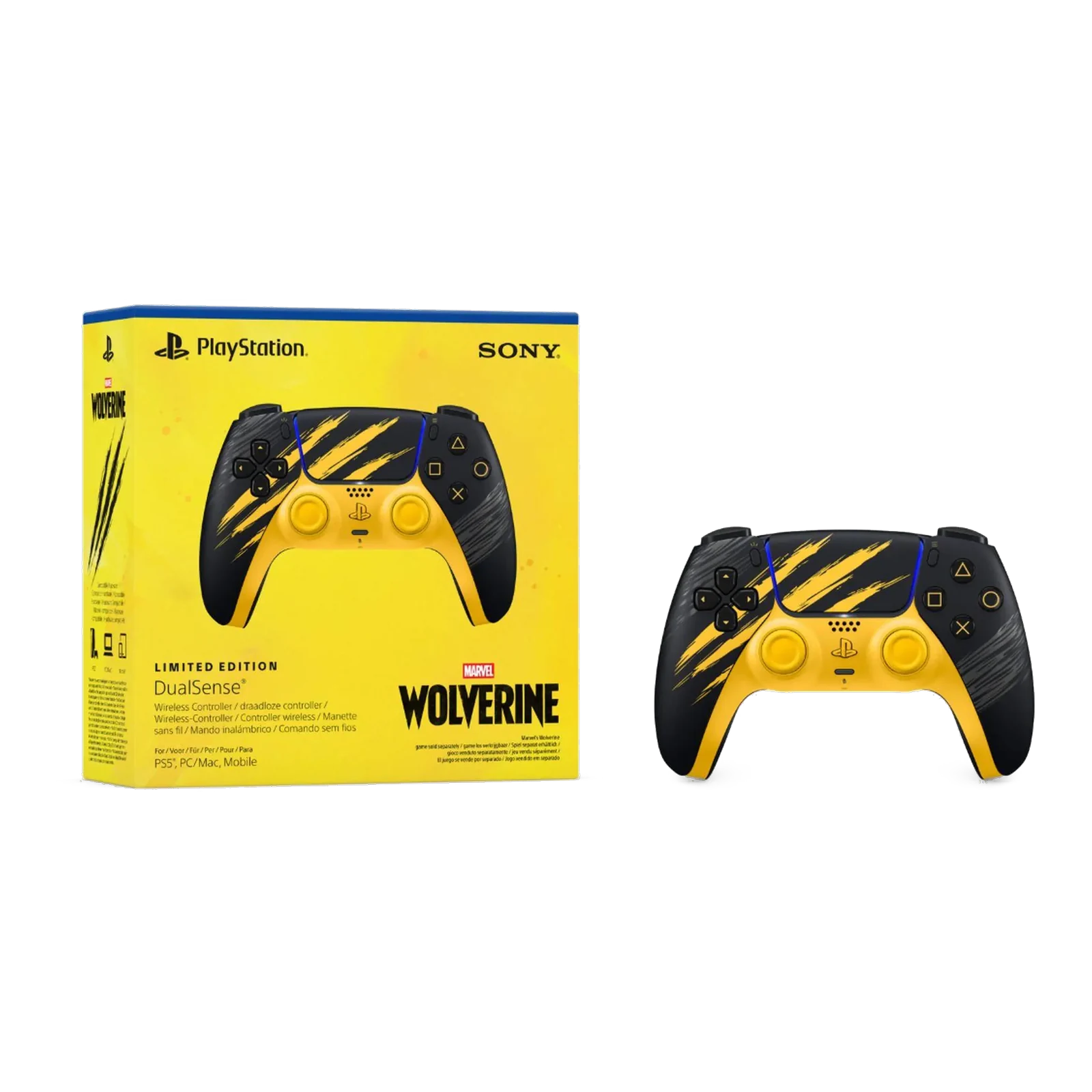 Manette sans fil DualSense • Marvel’s Wolverine Jaune Combat (édition limitée)